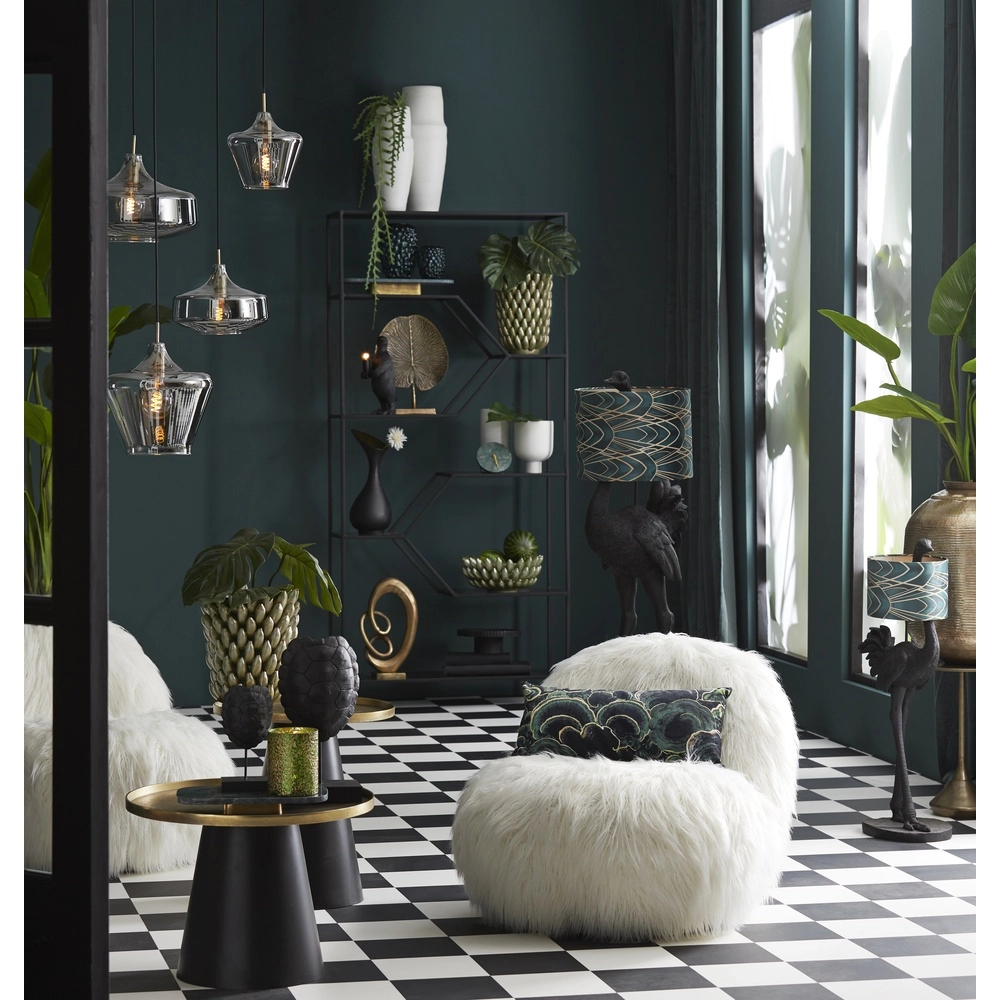 Lampe suspendue en verre fumé Solna Ø 39,5 cm Light & Living 8717807680220