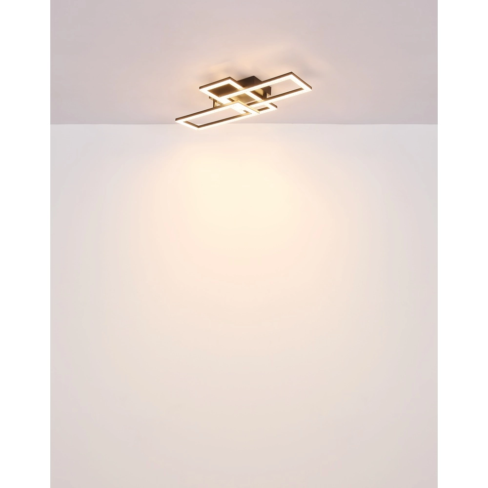 Lampe de plafond à design noir Sapena 61,4 x 34,1 cm Globo 9007371456390