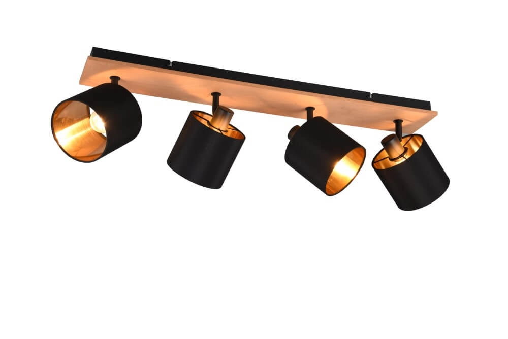 Spot de plafond rural Tommy 4 lumières