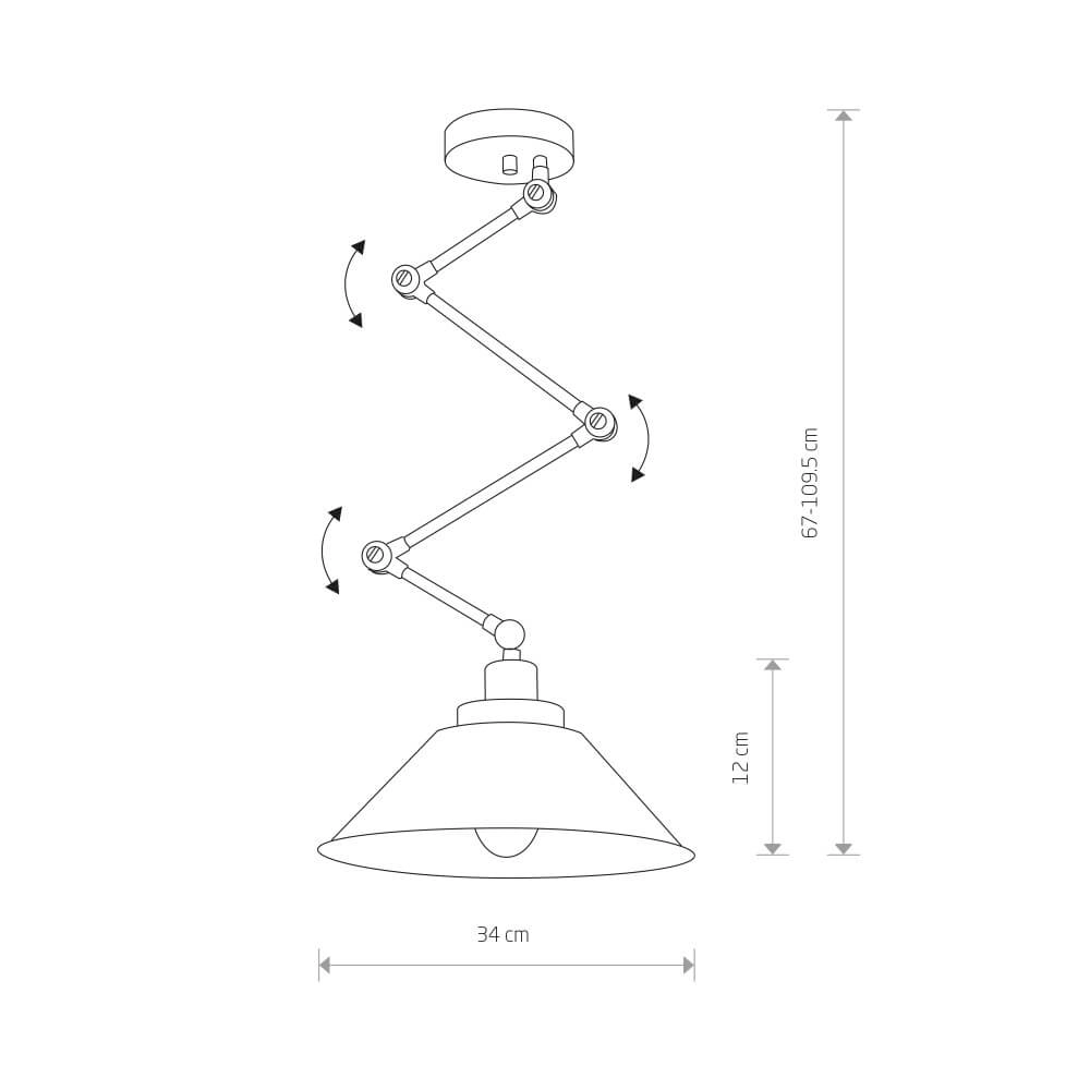 Applique orientable Pantograph Lyora 5903139912693