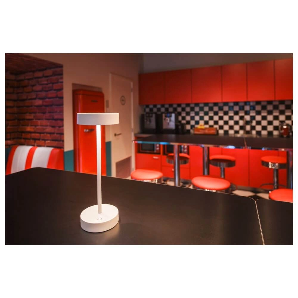 Lampe de table d'extérieur Vinolina blanc - rechargeable SLV 4024163276290