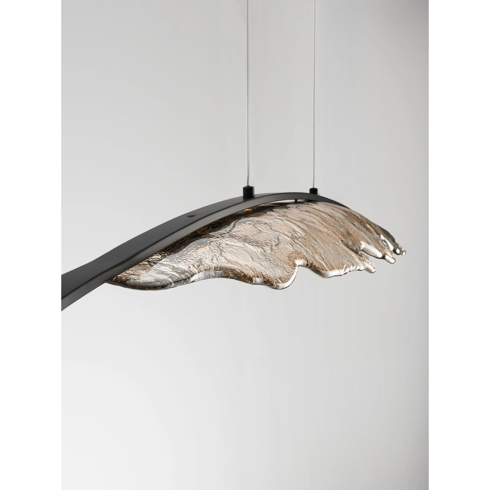 Lampe pendante de conception Amado Antthracite avec moka 104 cm Lyora 5212063500273