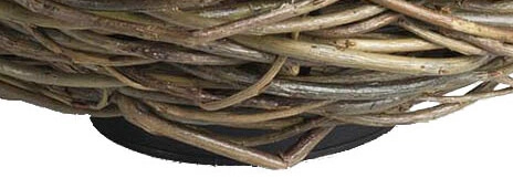 Spot au sol Nest avec du bois de saule Franssen 8033239599092