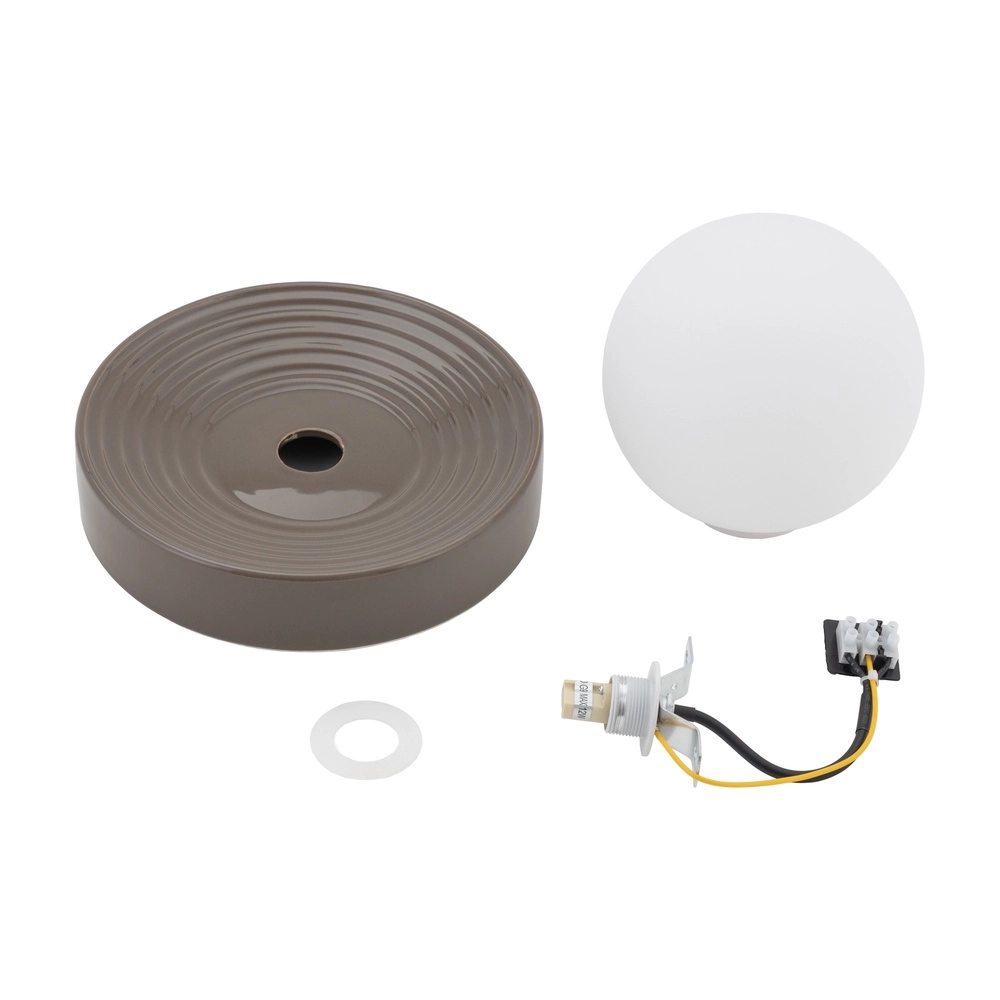 Lampe murale de conception Clay brun Ø 22cm Lyora 5903139117470