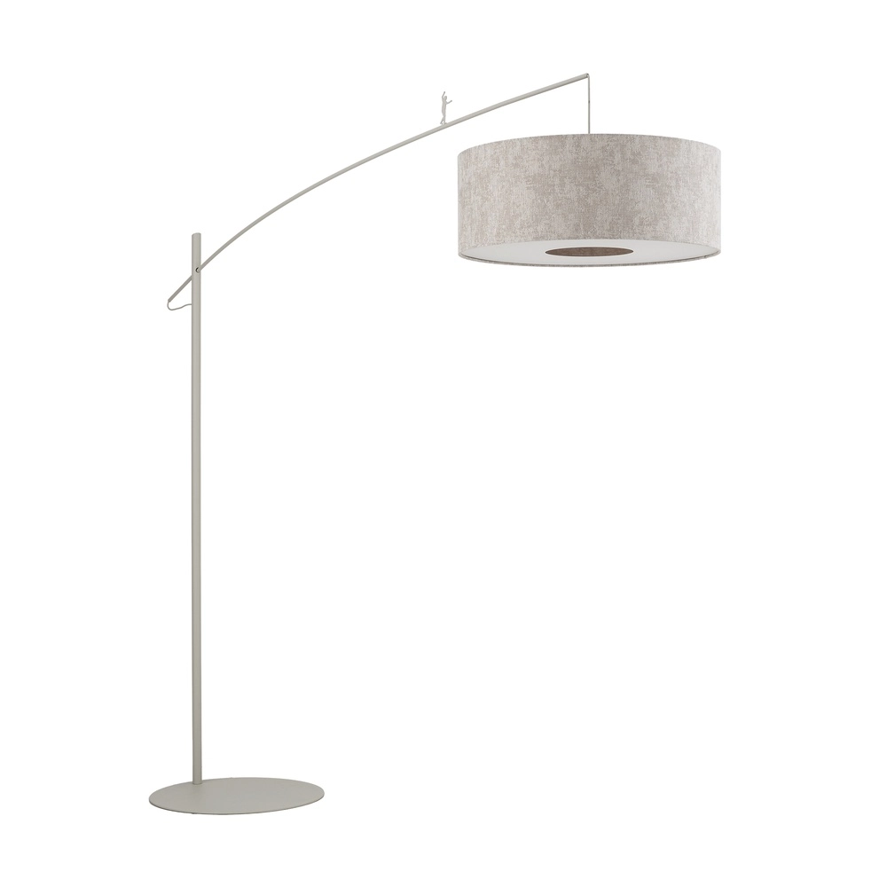 Lampe de pied Poise brun sable Ø 65cm Lyora 5903139116855
