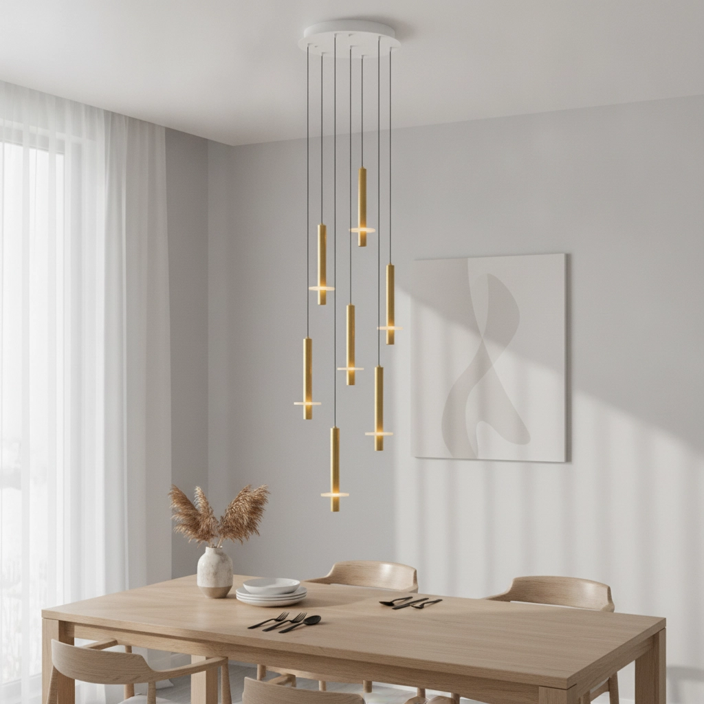 Lampe pendante de conception Noemi or avec blanc Ø 47cm
