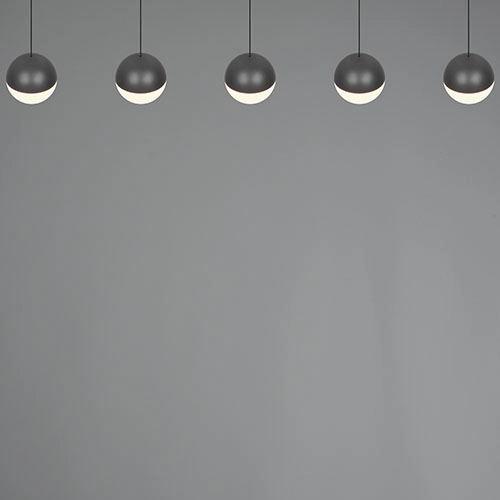 Lampe suspendue à 5 lumières Senta anthracite Trio 4017807697872