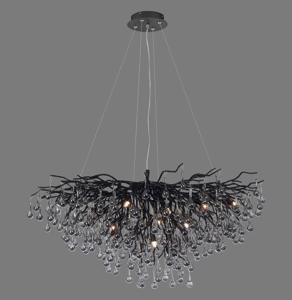 Lustre unique Icicle noir Paul Neuhaus 4012248377567