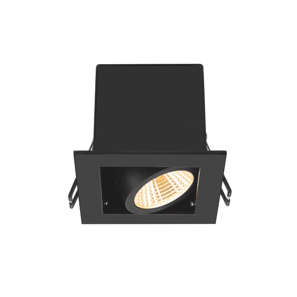 Spot LED encastrable carré Kadux Single 1x LED - noir - 3000K Spot LED encastrable carré Kadux Single 1x LED - noir - 3000K