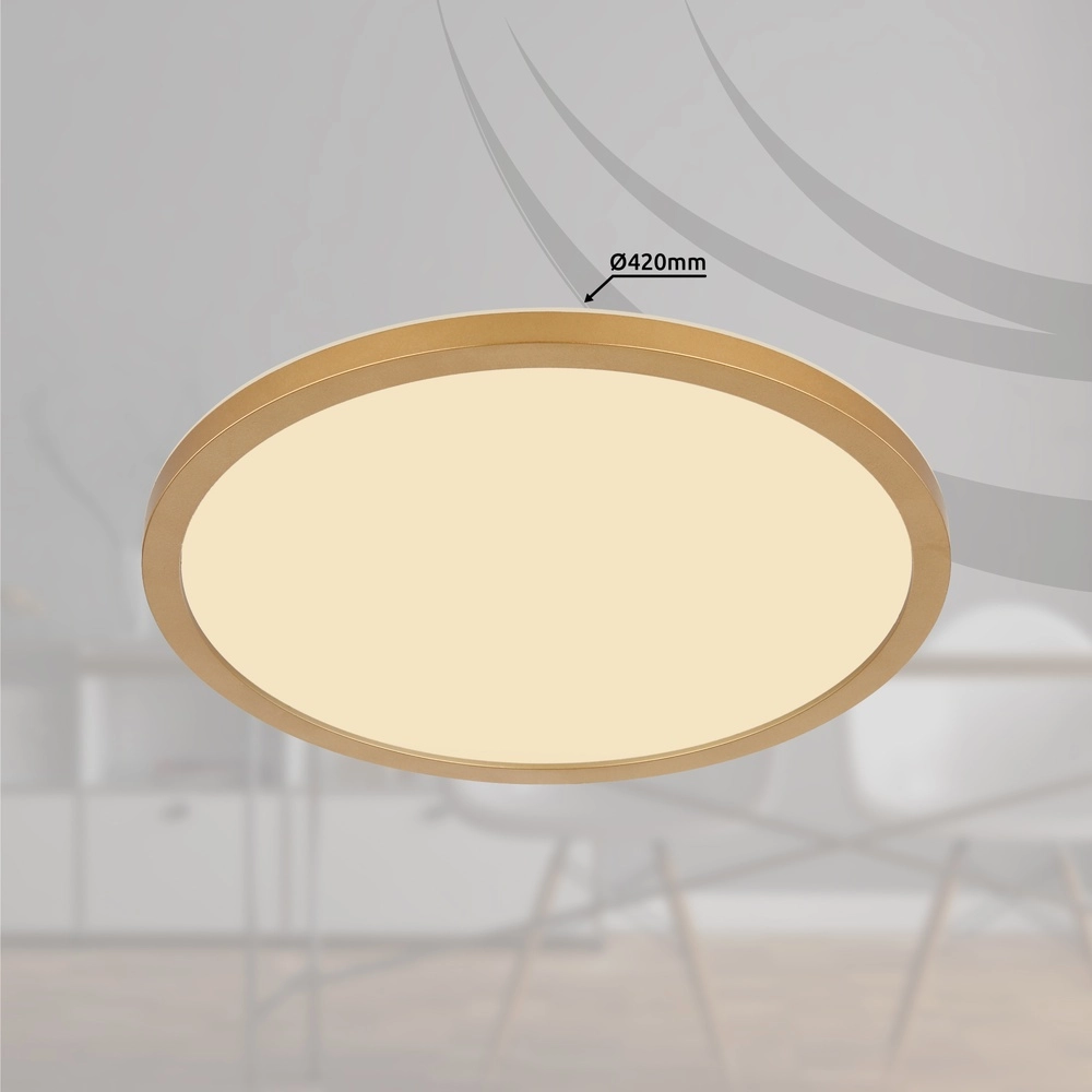 Éclairage de plafond Sapana Ø 42cm d’or Globo 9007371448425