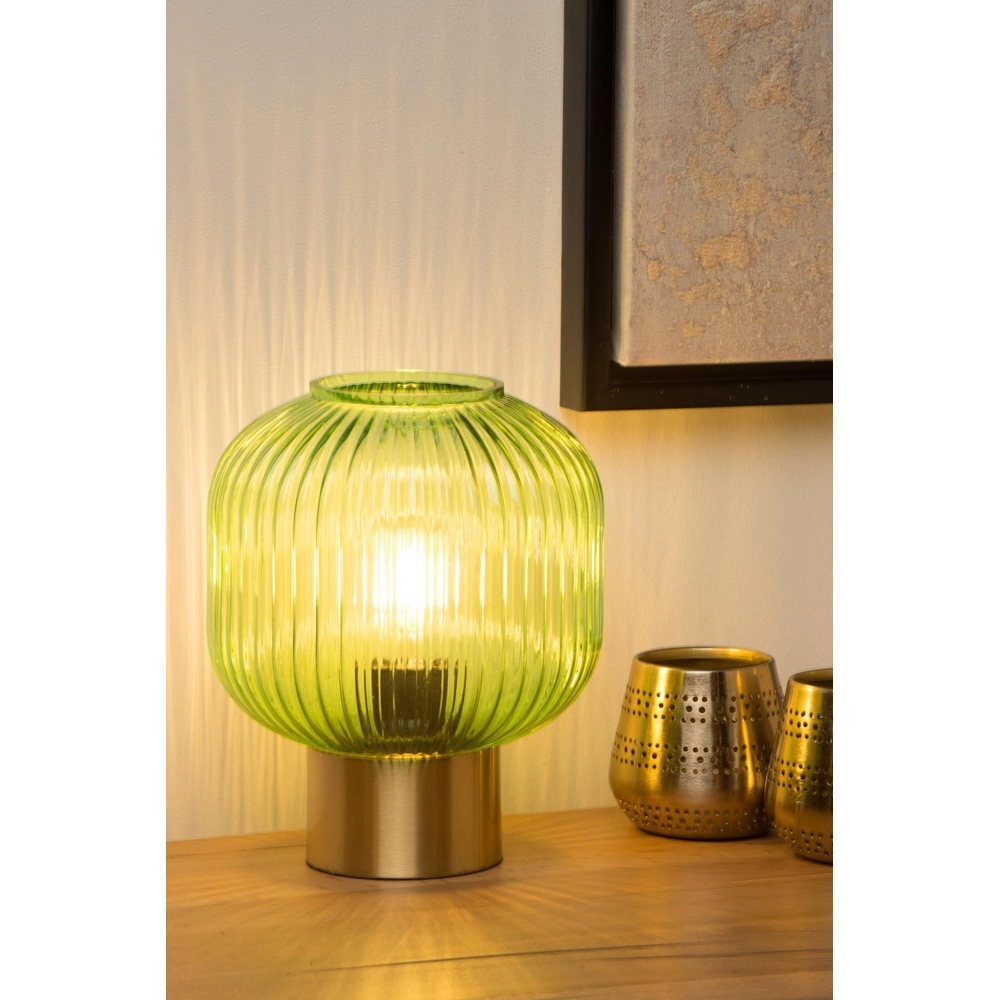 Lampe de table Maloto Ø 20cm vert Lucide 5411212451248
