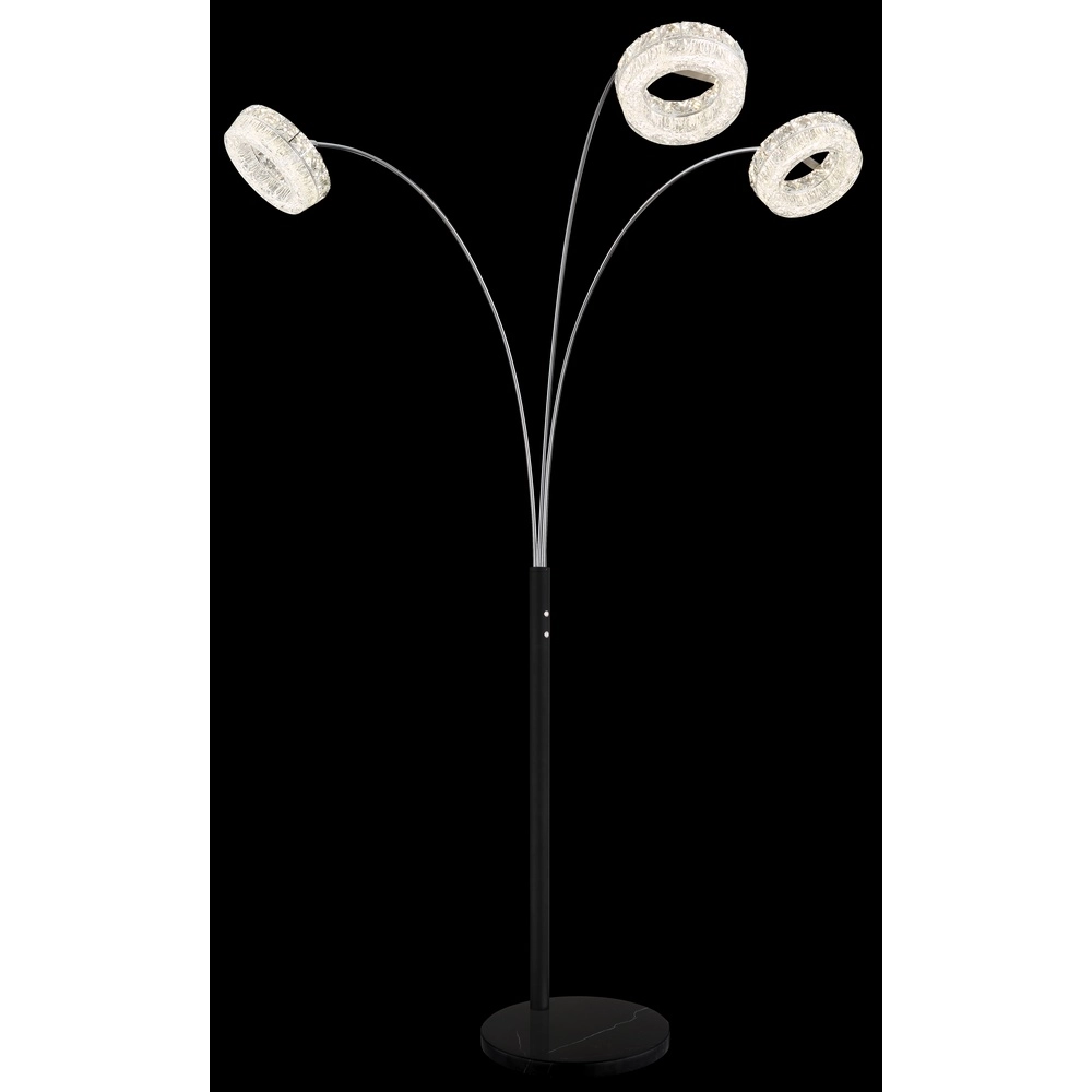 Lampe de pied Laurel Noir Globo 9007371579044