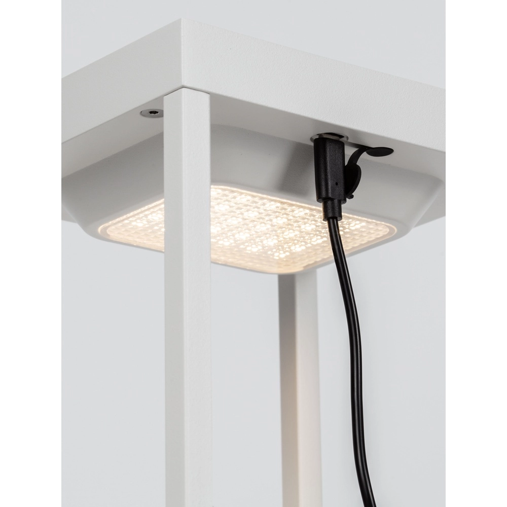 Lampe de table élégante Tegolo Blanc Solaire Lyora 5212017478849