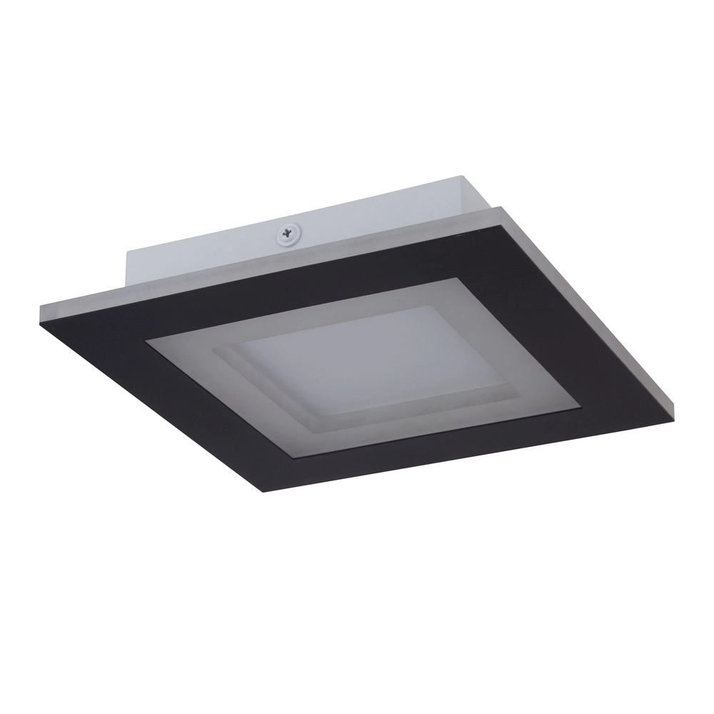 Plafonnier Squary Carré 25cm Noir Searchlight 5053423307756