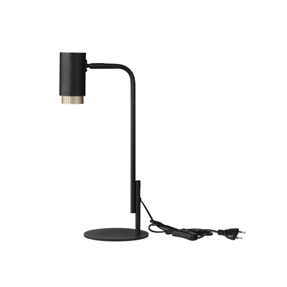 Lampe de bureau Nessi noir avec or Lyora 5212017475206