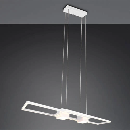 Lampe suspendue LED pour bureau Albany blanc Trio 4017807610338