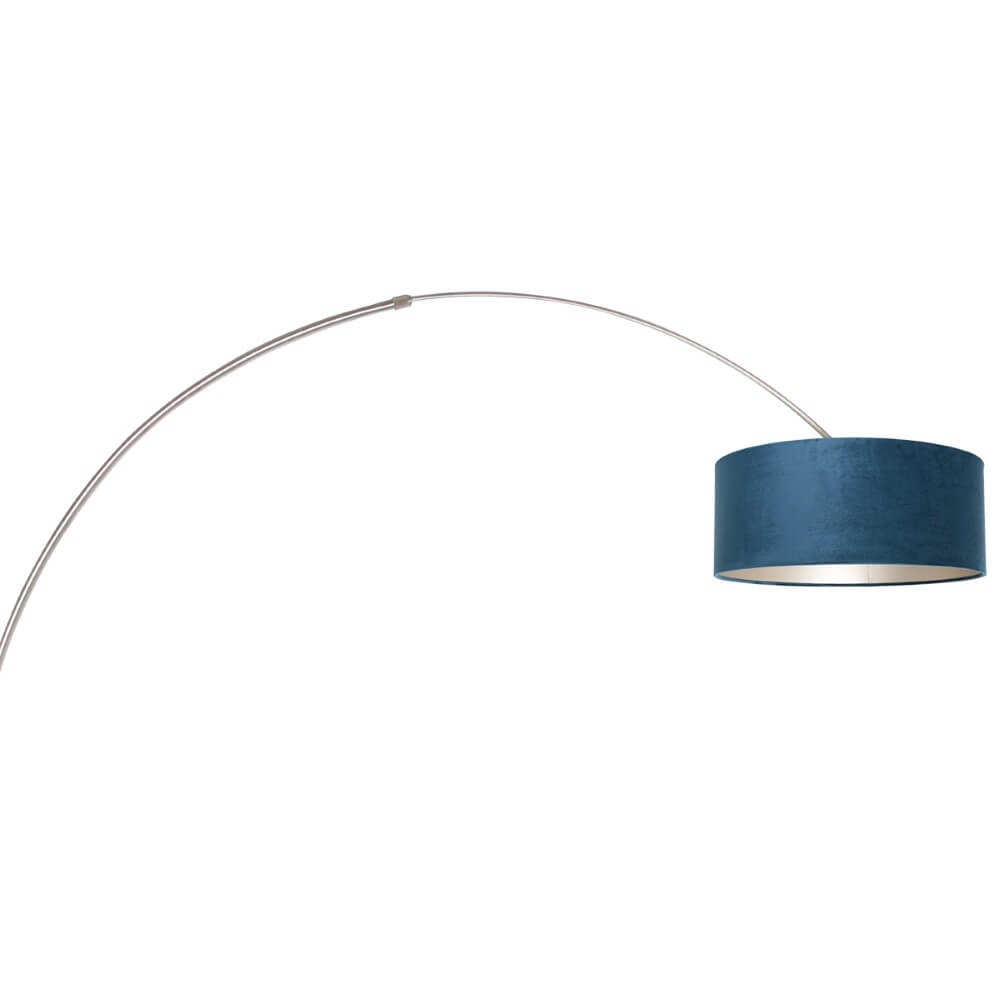 Lampe à arc Sparkled avec du velours bleu Steinhauer 8712746147292