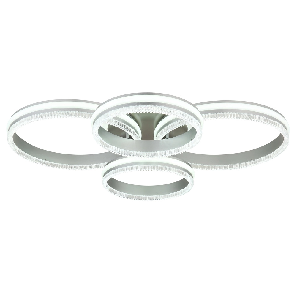 Lampe de plafond Francine Anneaux en métal à fusil 4 Globo 9007371592630