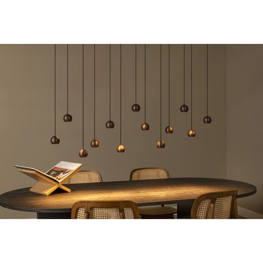 Lampe pendante de conception Montana 13 café brun clair Premium by Lucide 5411212680150
