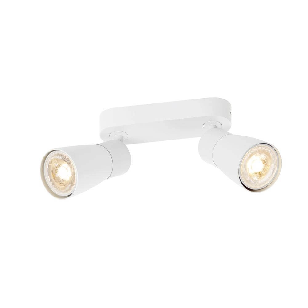 Spot double Puri 2.0 Dome blanc