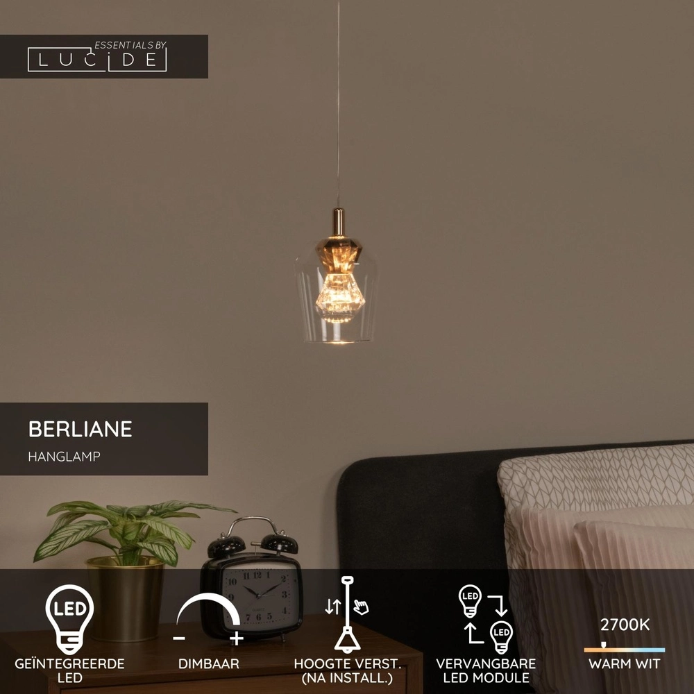 Lampe pendante unique Berliane Single Lucide 5411212010995