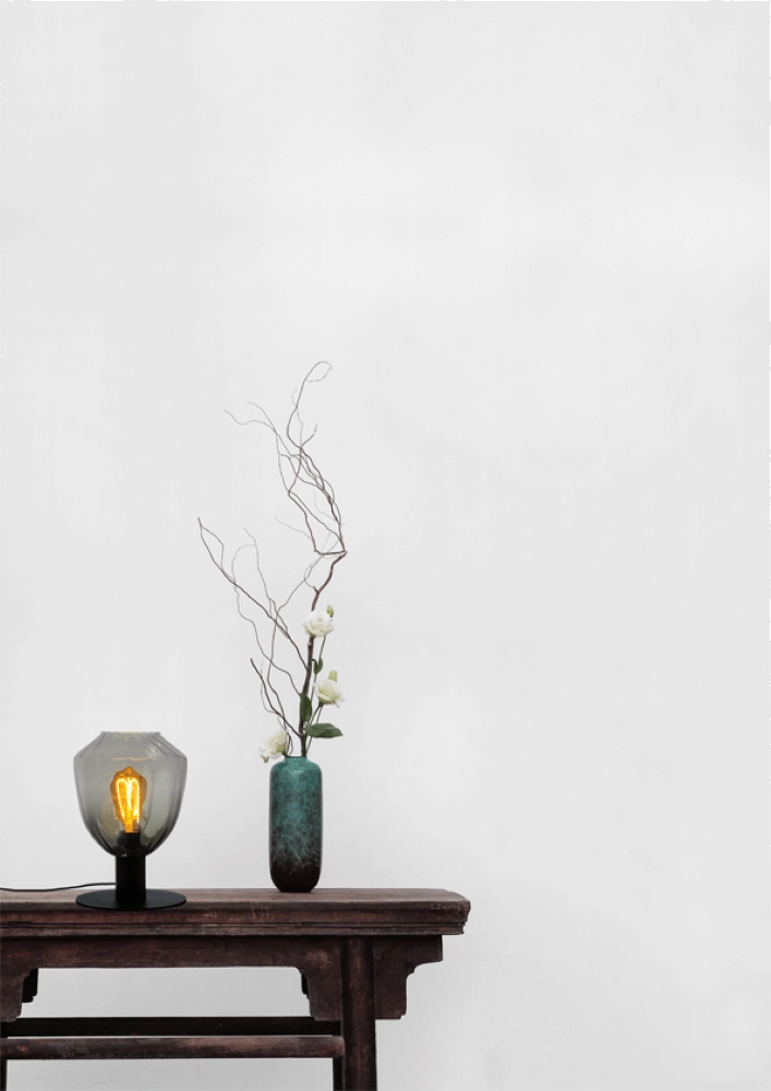 Lampe de table Porto avec verre vert Nicolette Masterlight 8718121271477