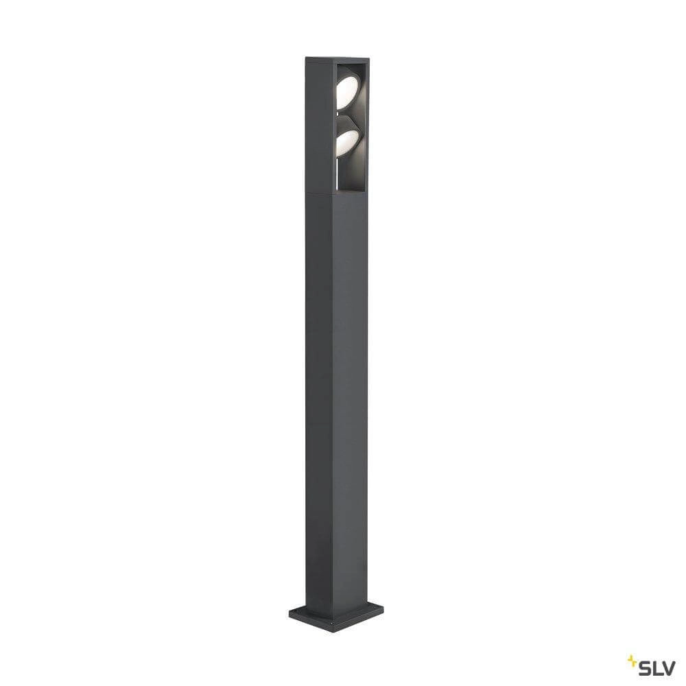 Éclairage de chemin à LED Eskina 125cm 2 lumières anthracite