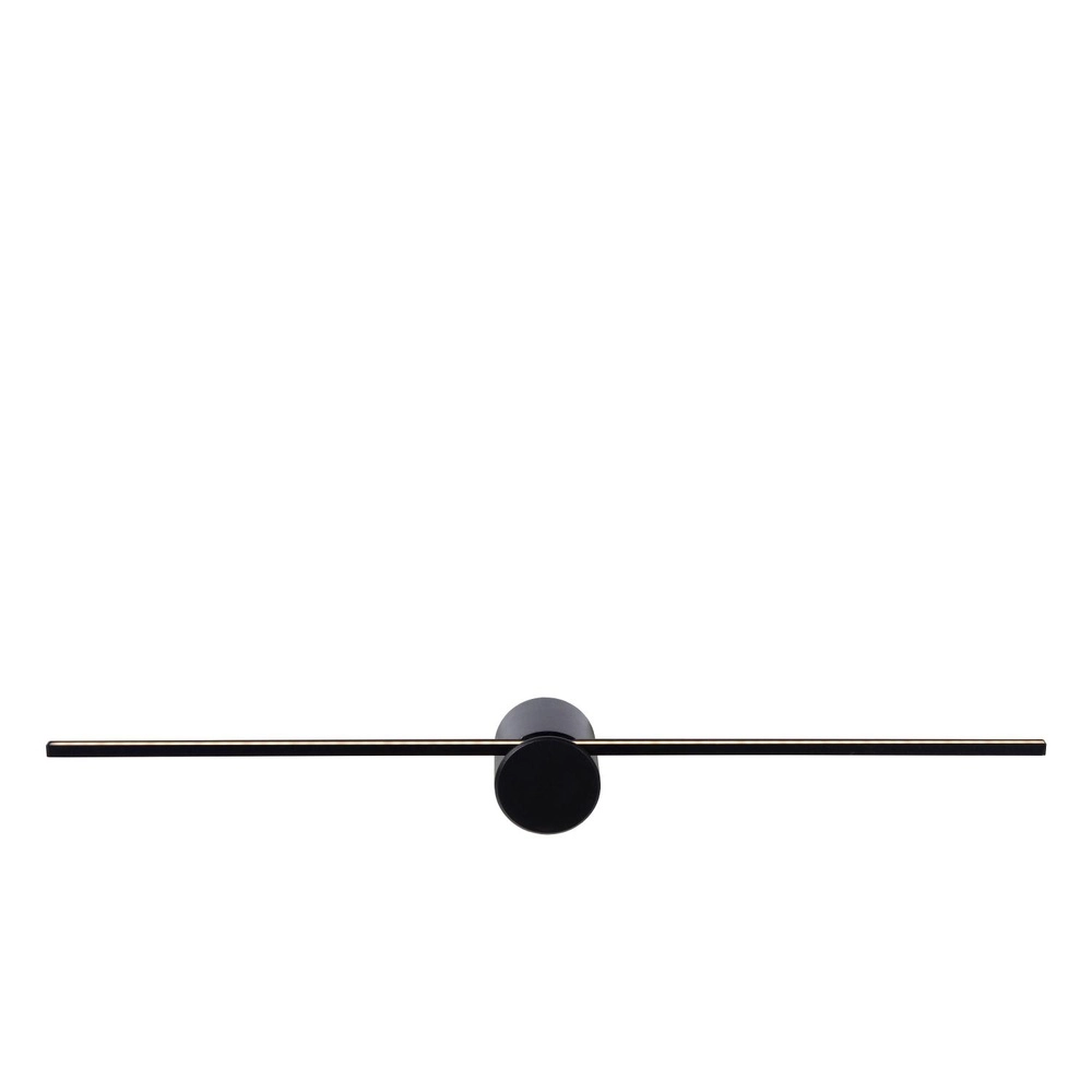 Lampe murale élégante pour salle de bain Mizar IP44 60cm noir Lucide 5411212126924