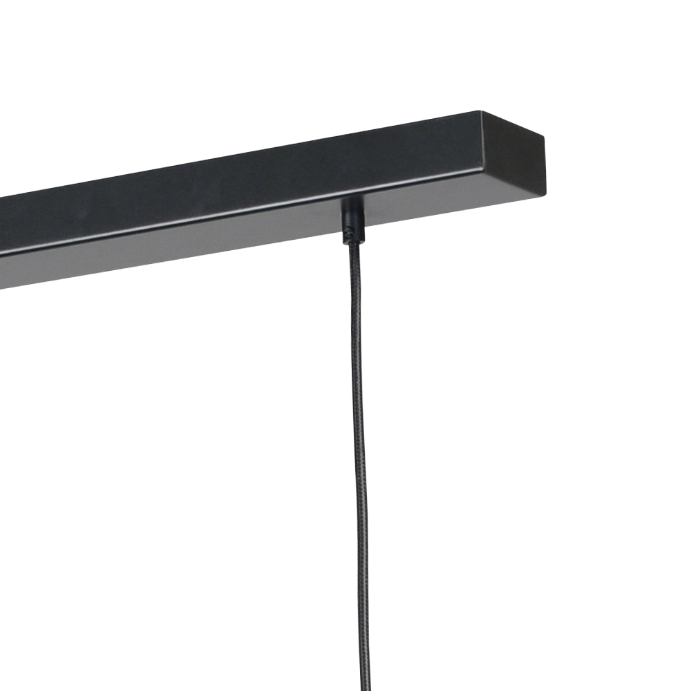 Lampe suspendue noire Pineapple 4 lumières avec verre clair Masterlight 8718121216874