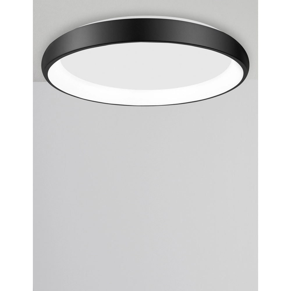 Plafonnier Albi noir Ø 61cm Lyora 5212017414861