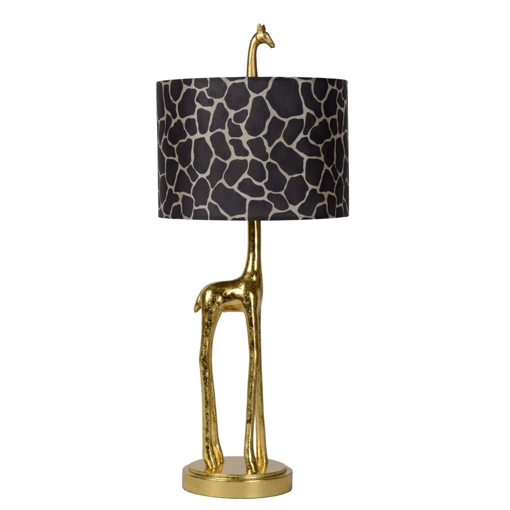 Lampe de table Extravaganza Miss Tall Girafe or avec noir