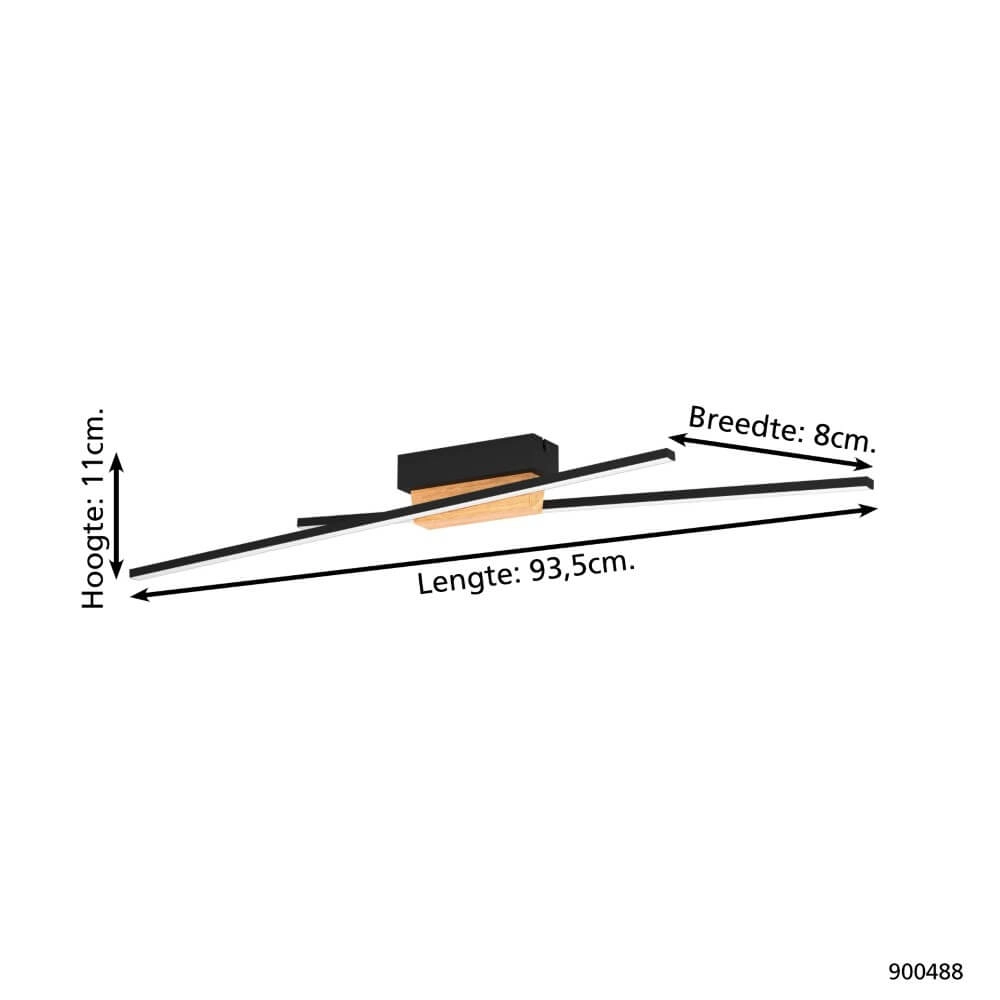 Plafonnier moderne Panagria avec LED Eglo 9008606244232