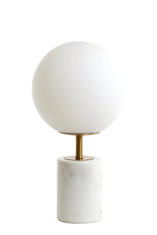Lampe de table design Medina blanc avec or 47cm Light & Living 8717807650902