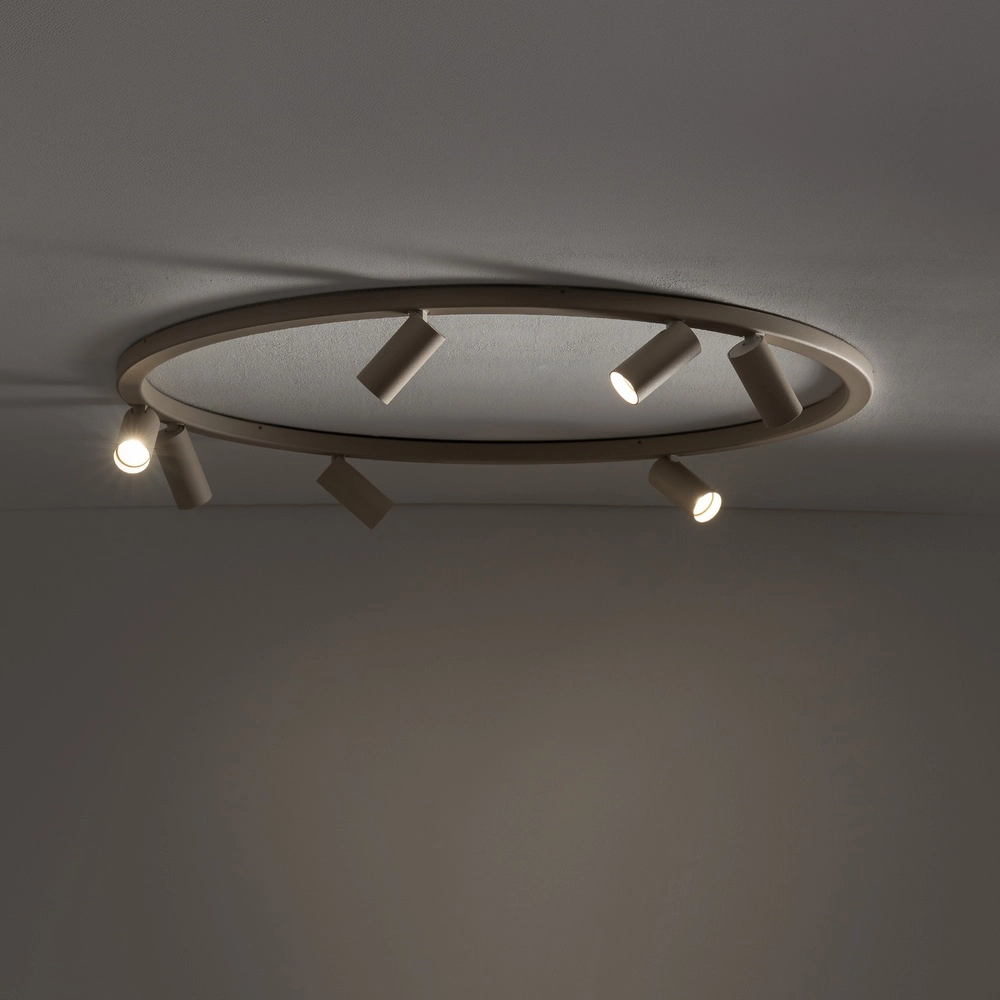 Projecteurs circulaires montés en surface Fourty 7x GU10 - beige Lyora 5903139119481