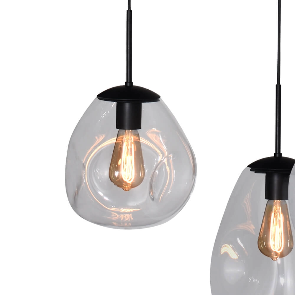 Lampe suspendue Lava 6x verre transparent Masterlight 8718121286167