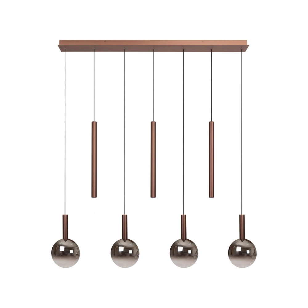 Lampe pendante de conception Jasmine Double feux en cuivre Premium by Lucide 5411212741295
