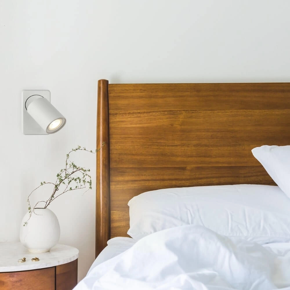 Plafonnier Moon 1 rectangulaire blanc Lyora