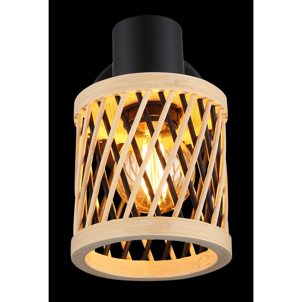 Lampe murale Mali noir avec un bonnet Globo 9007371528714