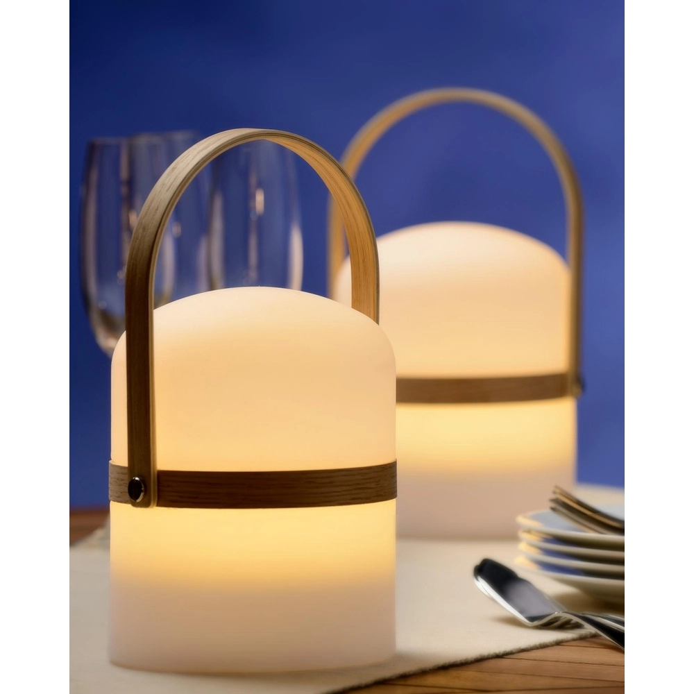 Lampe de table rechargeable Joe IP44 blanc Lucide 5411212061201