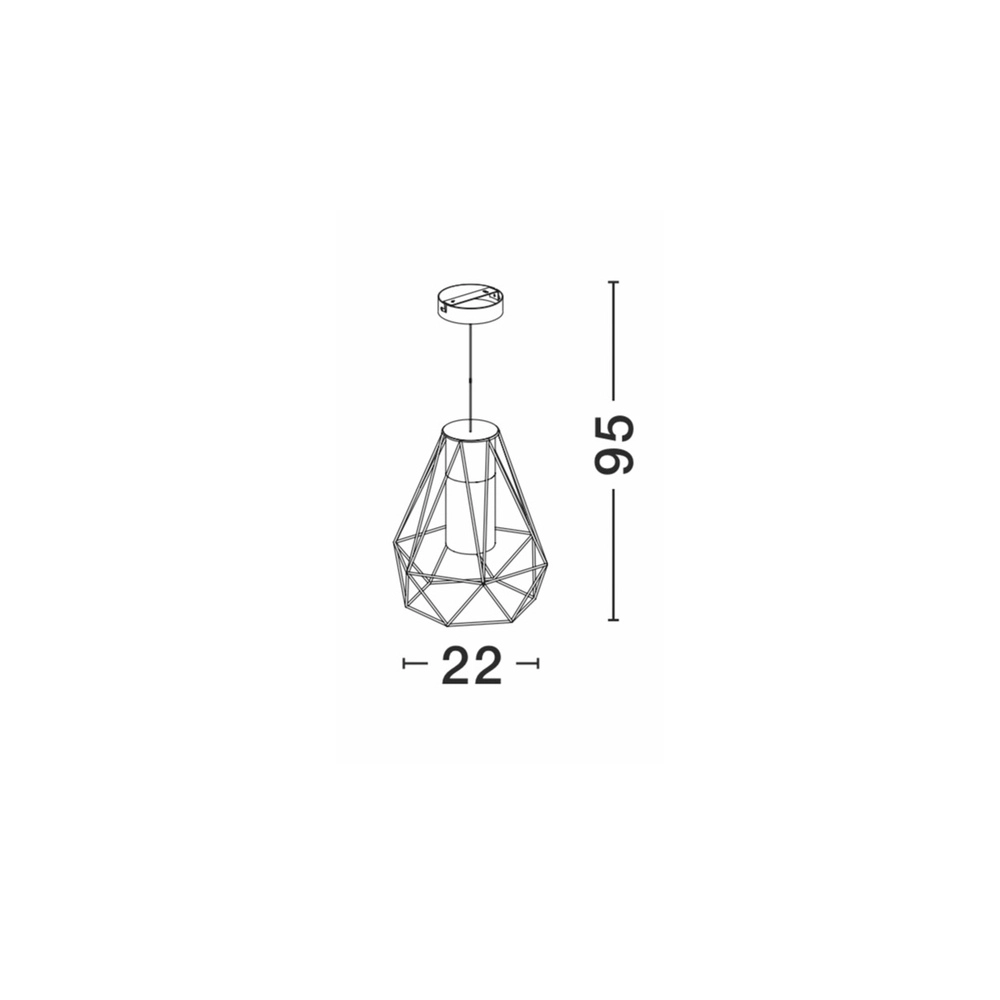 Suspension Isidora noir Lyora 5212017413123