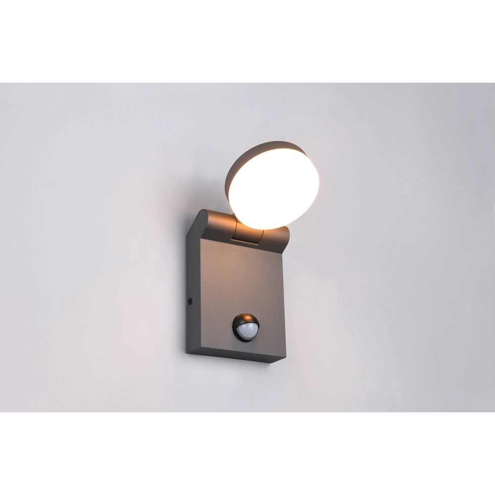Applique murale élégante Adour anthracite avec capteur Trio 4017807603408