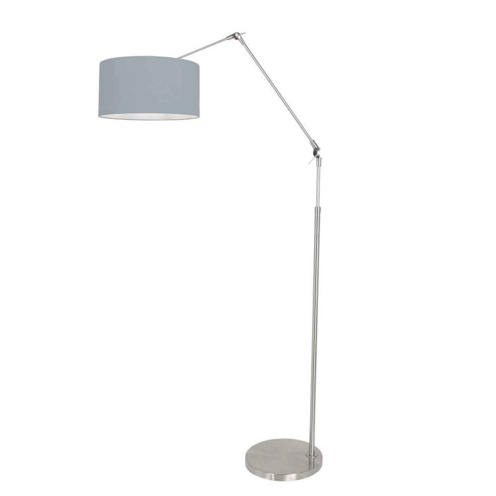 Lampadaire Prestige Chic métal avec abat-jour bleu clair Steinhauer 8712746175332