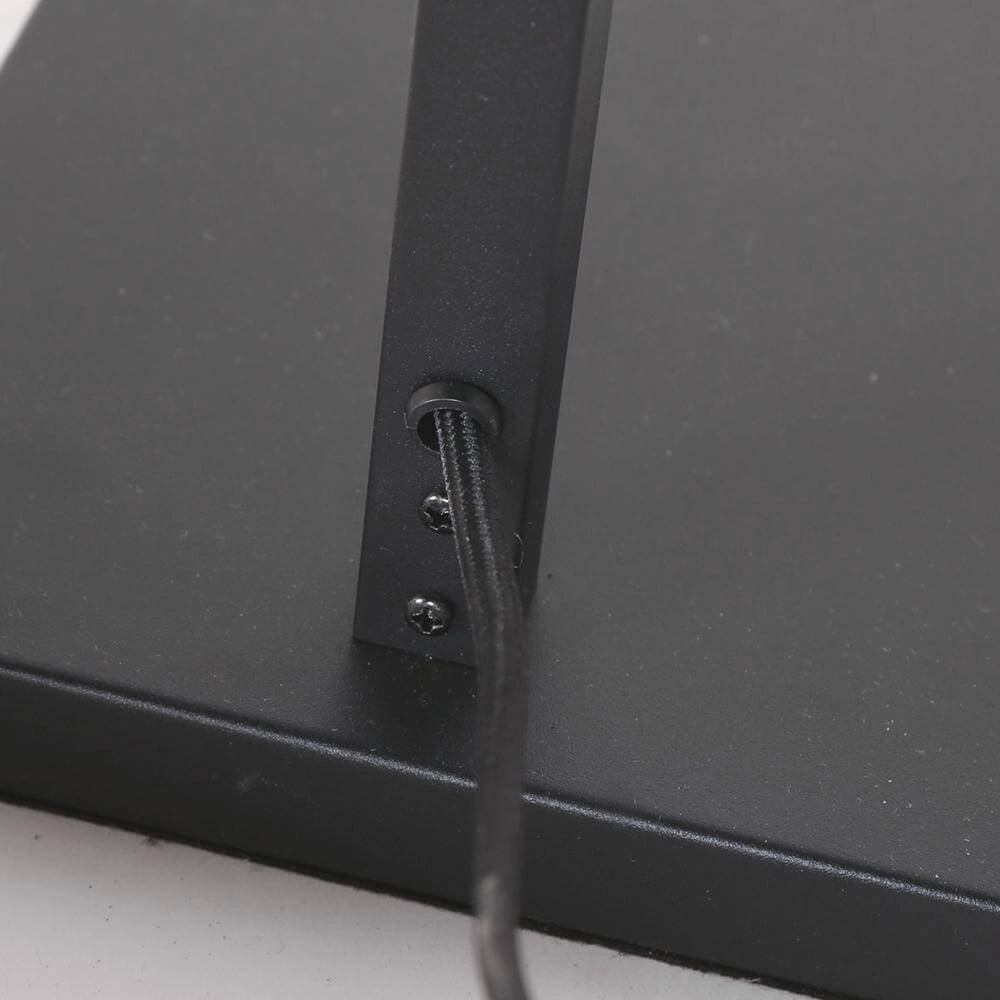 Lampadaire Vidrio noir avec verre ambré Steinhauer 8712746173741