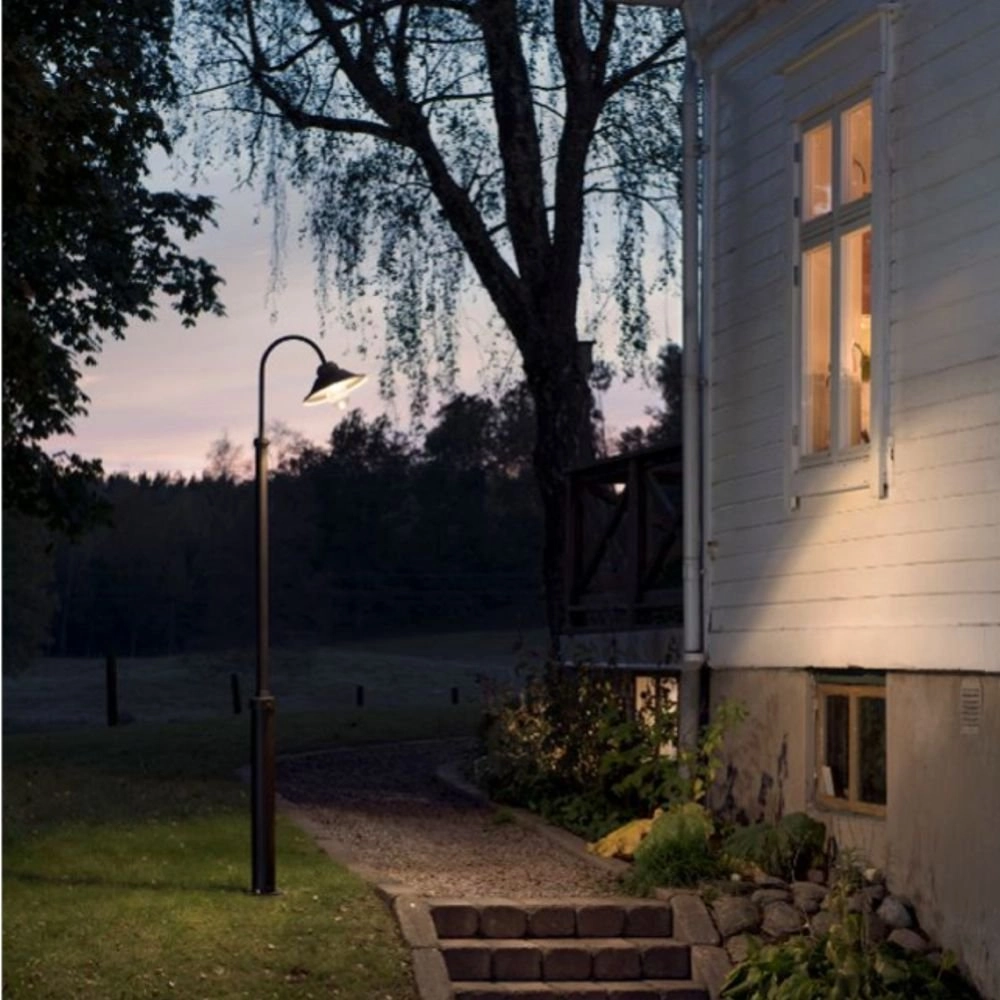 LED lampe d'extérieur Vega 8w - 3000K - 240cm noir mat KonstSmide 7318305637504