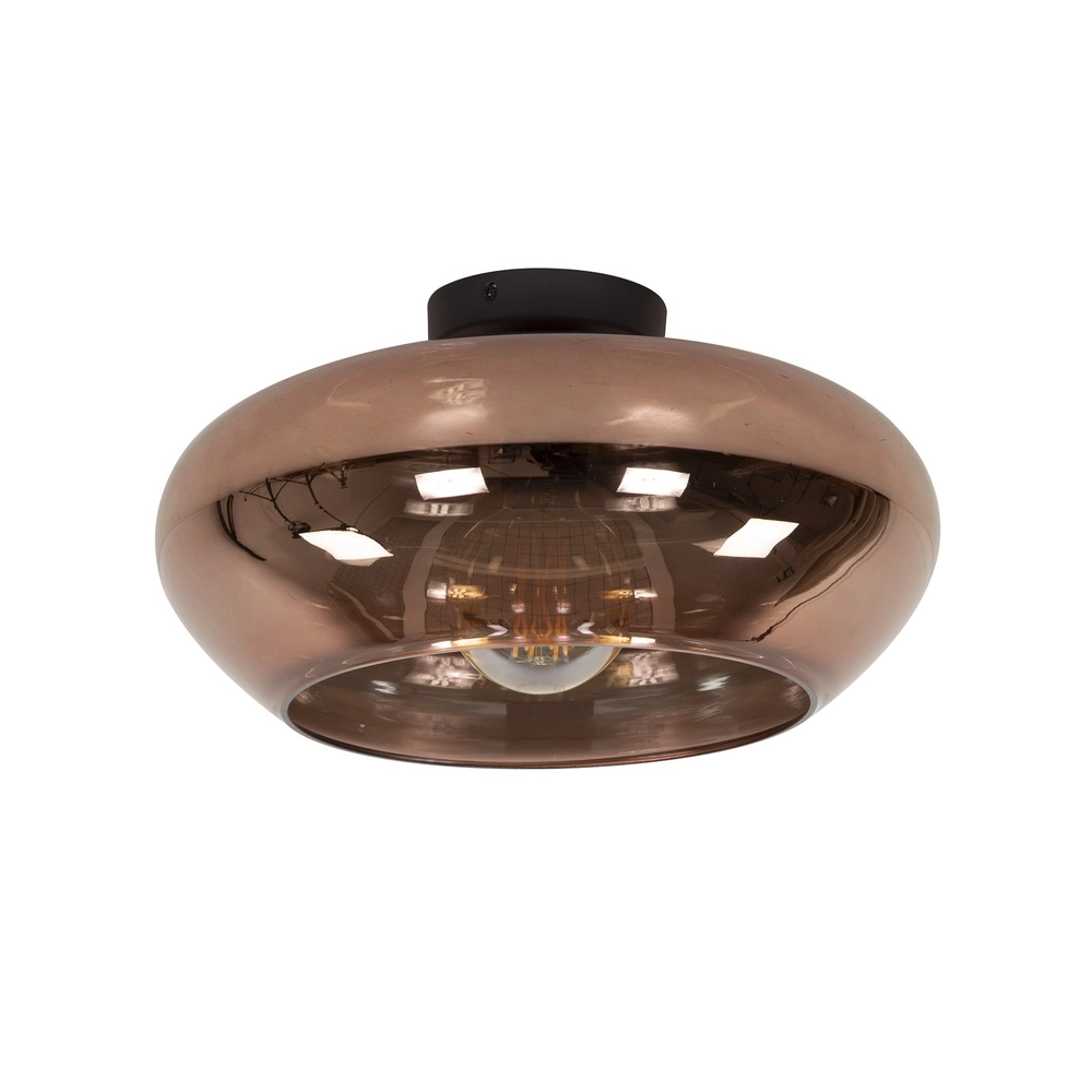 Lampe de plafond en verre Elevate Ø 40cm - verre en cuivre Lyora 8716803512085
