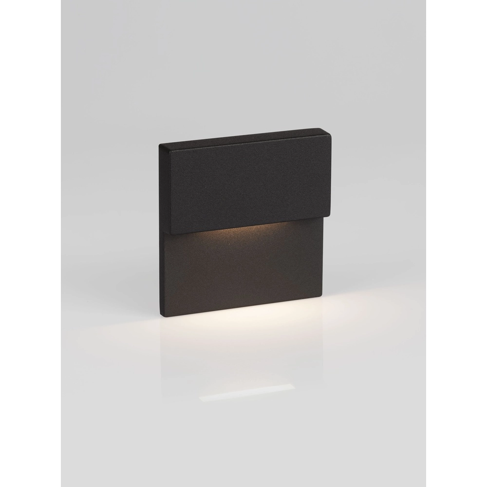 Lampe murale encastrée Dan 2700K noir