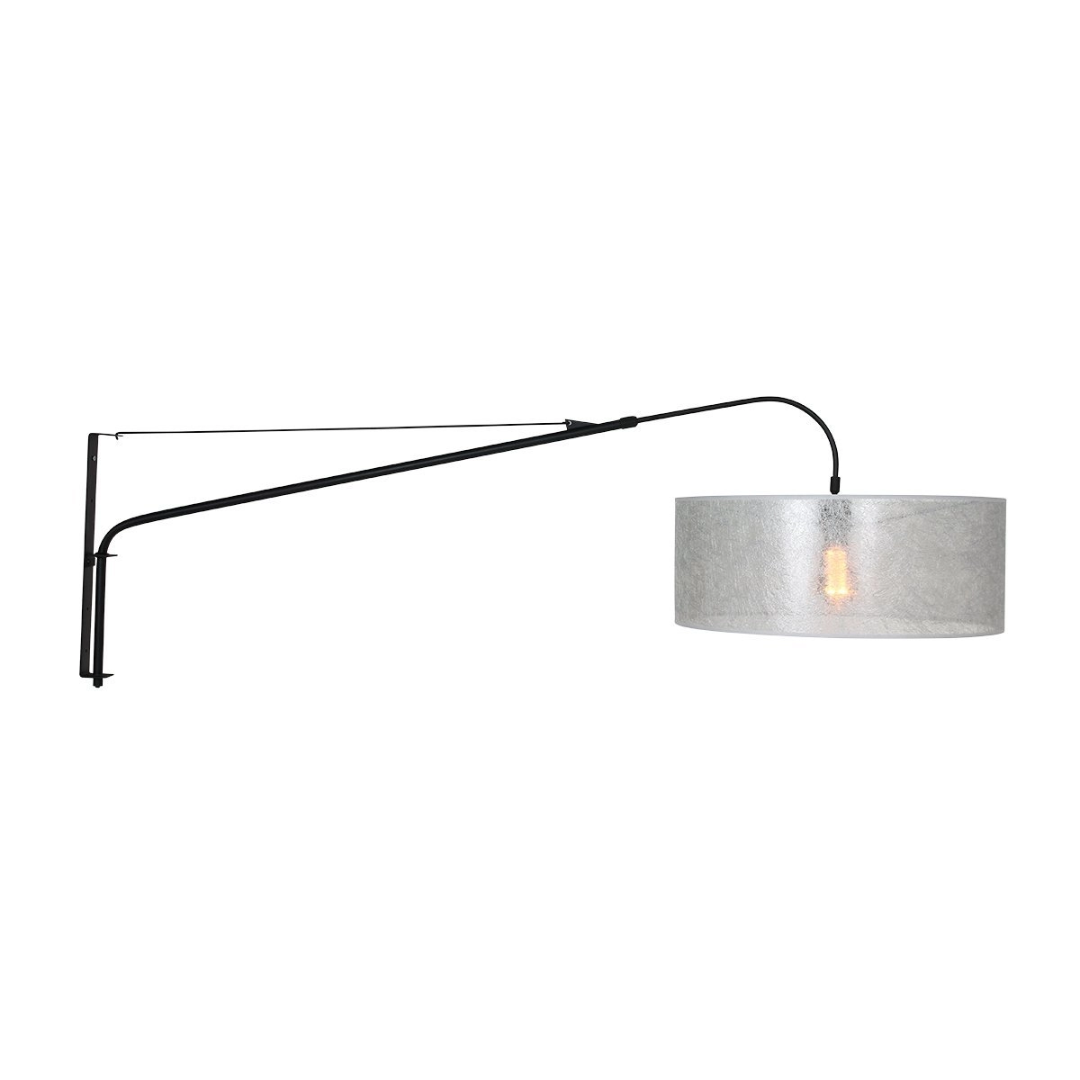 Lampe de lecture Gramineus noir avec abat-jour sizoflor