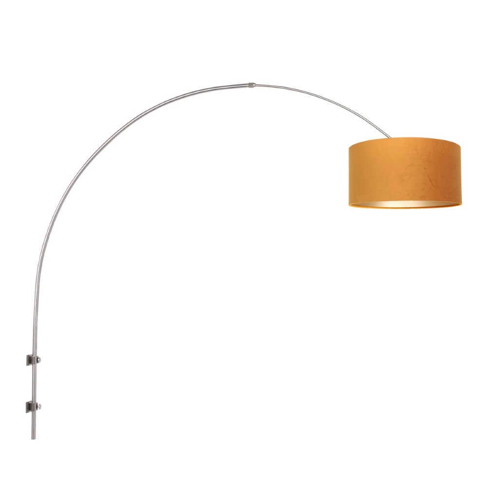 Lampe à arc murale Sparkled Acier inoxydable avec or