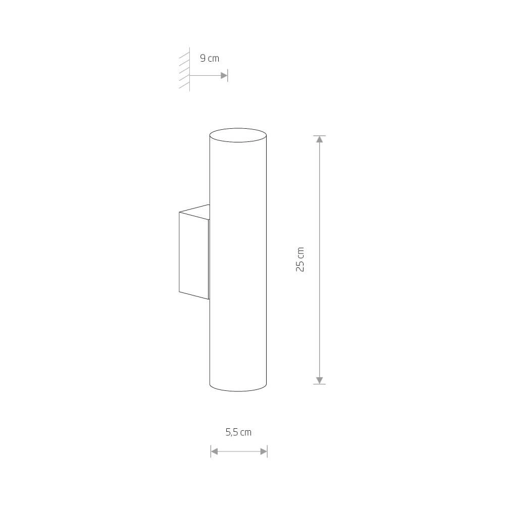 Spot mural Eye Wall or avec du noir Lyora 5903139807494