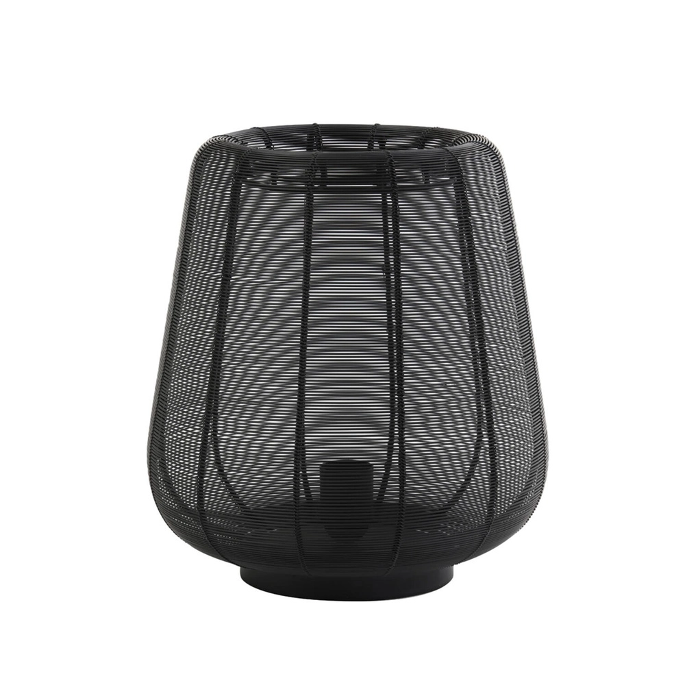 Lampe de table noire Adeta Ø 29cm